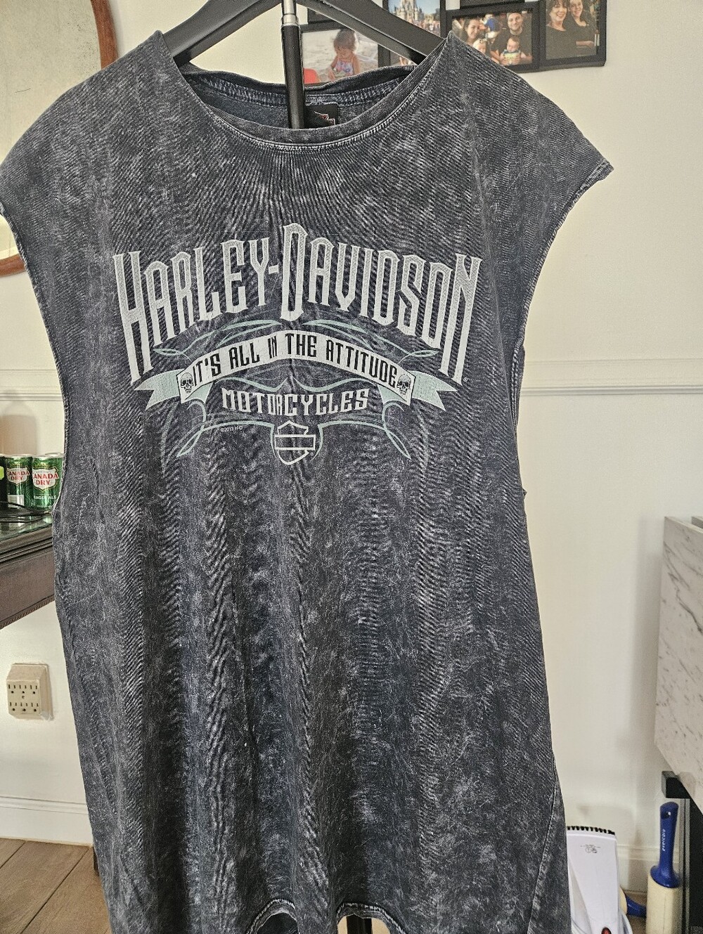 Harley-Davidson XL Pirate Muscle Shirt. "Its All In The Attitude".